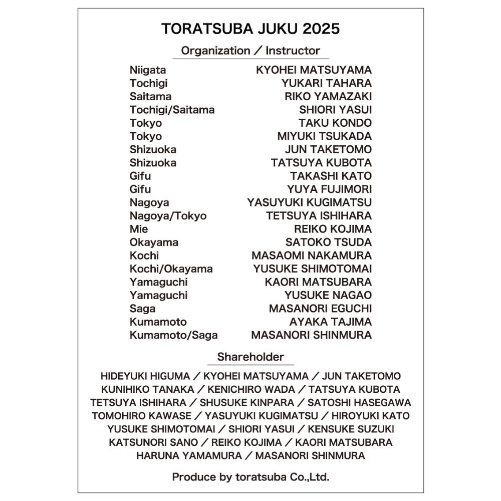 関係者必須!スタッフTシャツ