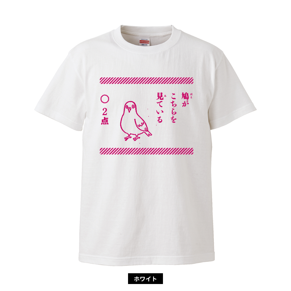 鳩がこちらを見ている