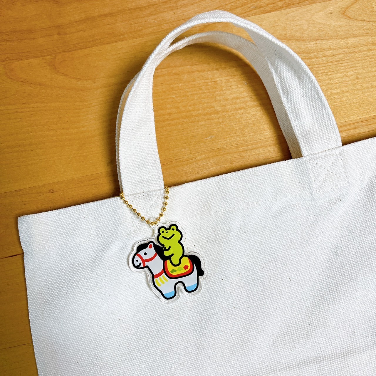 午年る〜くんアクリルキーホルダー【張子のお馬さん】